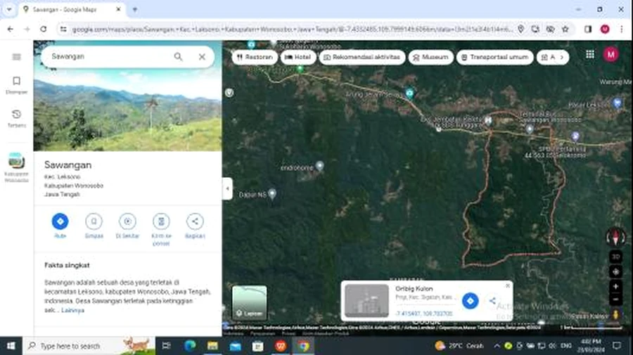 Peta lokasi konseptual JAVAWANA Zone